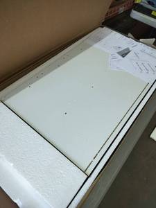 lot 1100 image: Tvilum Scottsdale 6 Drawer White High Gloss Double Dresser Box 12