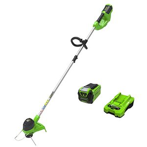 lot 1108 image: Greenworks 40V 12 Cordless String Trimmer, 2.0Ah Battery and Charger Included