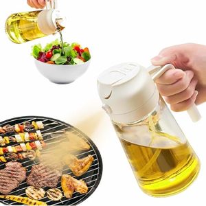 lot 4129 image: JULEHUI Oil Dispenser Bottle for Kitchen - 16oz Olive Oil Sprayer for Cooking - Food Grade Refillable Glass Oil Spray