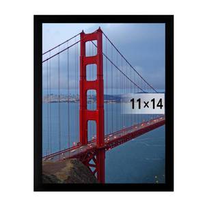 lot 4143 image: BESCRCL 11x14 Picture Frame Wall Hanging Photo Frame, Black, 1 Pack