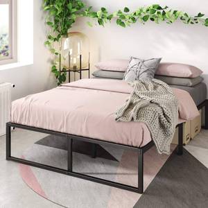 lot 4174 image: ZINUS Lorelai 14 Inch Metal Platform Bed Frame  Mattress Foundation with Steel Slat Support  No Box Spring Needed  Easy Assembly, Queen - Retail $95.87