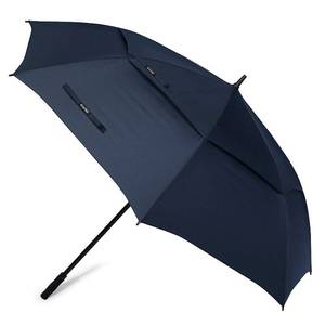 lot 4201 image: G4Free 72 Inch Automatic Open Golf Umbrella Extra Large Oversize Double Canopy Vented Windproof Waterproof Stick Umbrellas (Dark blue)