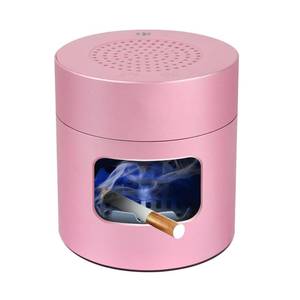lot 4220 image: Smokeless Ashtrays Multifunctional Air Purifier for Cigarettes Indoor Outdoor, Ash Tray with Lighter USB Rechargeable Smokeless Ashtray for Home Office (Pink) (Functionality Not Tested)