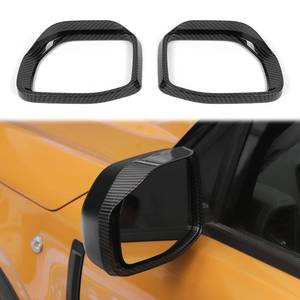 lot 5623 image: PDKLIN for Bronco Sport Side Mirror Rain Visor Eyebrow Guard Cover Compatible with Ford Bronco Sport 2021 2022 2023 Carbon Fiber Exterior Accessories 2pcs