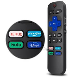 lot 5631 image: LOUTOC Replacement Remote Control Only for All Roku TV, Compatible for TCL RokuHisense RokuOnn Roku Series Smart TVs (Not for Roku Stick and Box)