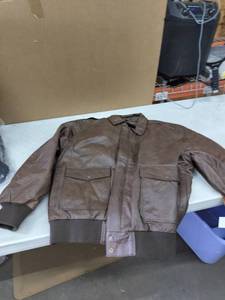 lot 5666 image: Vintage Leather Lightweight Jacket&nbsp&nbsp(size unknown)