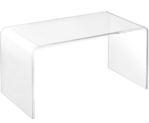 lot 1101 image: Clear Rectangle Acrylic Top Coffee Table 32in