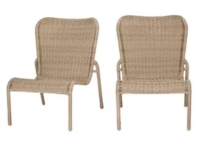 lot 1102 image: Hampton Bay Kora Brown Stationary Wicker Outdoor Lounge Chair (2-Pack)