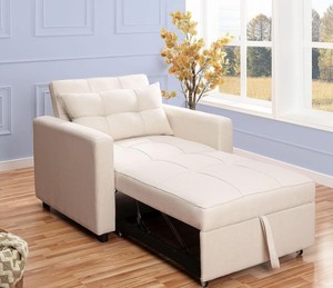 lot 1103 image: Naomi Home Anna Foldable Sleeper Convertible Chair Retail&nbsp$326.99