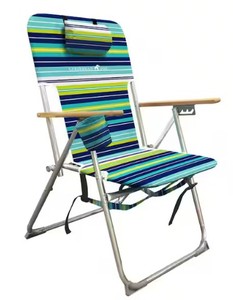 lot 5589 image: Caribbean Joe Folding Beach Chair BlueGreenYellow