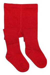 lot 1078 image: BEAR MUM Baby Girls Seamless Organic Cotton Tights Red 0-6month