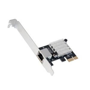 lot 1084 image: IO CREST 2.5 Gigabit Ethernet PCI Express PCI-E Network Interface Card 10100100025000 Mbps RJ45 LAN Intel I225 Chipset, Black (SY-PEX24076)