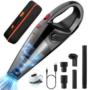 lot 1092 image: CHENXRN Hand Vacuum Cordless Rechargeable, Dust Busters Handheld Vacuum Strong Suction 8000PA, Portable Mini Car Hand Held Vacuuming Cordless Cleaner with Washable Filter for Car, Home and Pet