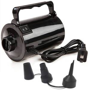 lot 1095 image: Electric Air Pump for Inflatable Pool Toys - High Power Quick-Fill Air Mattress Inflator Deflator Pump for Pool Float Raft Airbed with 3 Nozzles, 320W, 110V AC, 1.6PSI, Air Flow 26CFM