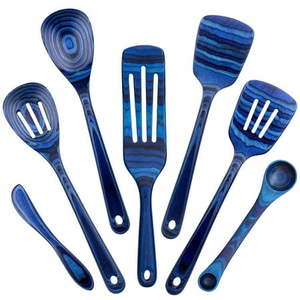 lot 1123 image: Baltique Malta Collection 7 Piece Cooking Utensil Set Safe for Nonstick