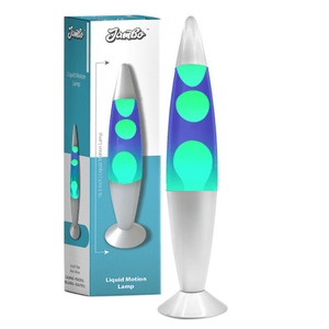 lot 1124 image: Jambo 16-inch Motion Lamp (Blue with YellowGreen Wax 16 inch)