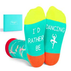 lot 1131 image: HAPPYPOP Dancer Gifts Ballet Gifts, Dance Gifts For Teen Girls, Dance Socks For Dancers, Dancer Socks Ballerina Socks, Dance Gifts For Girls 10-12