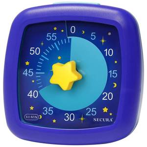 lot 1162 image: Secura 60-Minute Visual Timer, Silent Study Timer for Kids and Adults, Time Clocks, Time Management Countdown Timer for Teaching (Starry Sky)