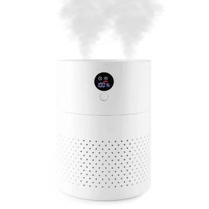lot 1181 image: TREVA Portable Cool Mist Humidifier 2 Liter Capacity Rechargeable Battery Powered 2 Misting Modes Led Display Panel and Auto Shut Off