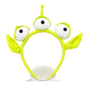 lot 1199 image: Jing xin Alien Headband Toy Stretchy Plush Eyeball Headband Accessories Alien Monster Headband for Party Cosplay (Green)