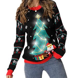 lot 1227 image: Acekid Women Men Normal Christmas, Black XL
