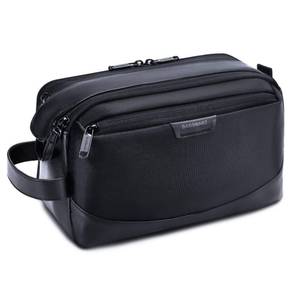 lot 1233 image: BAGSMART Toiletry Bag for Men, Large Travel Toiletry Organizer, Dopp Kit Water-resistant Shaving Bag for Toiletries Accessories - Black
