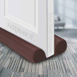 lot 1246 image: Door Draft Stopper, Draft Stopper for Bottom of Door SHMILY Adjustable Size from 32 to 38, Cover Gap Up to 1.5. Dust-Proof, Draft-Proof, Water-Proof, Winter-Proof, Block Light, Block Noise(Brown)