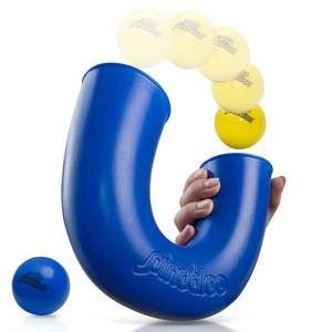lot 1296 image: pindaloo Original Skill Game Toy with 2 Balls- Gifts for Kids and Adults Indoor & Outdoor Games, Ball Toys for Boys, Girls, & Teens - Gift Ideas, Fun Stuff, Develops Motor & Juggling Skills -Blue