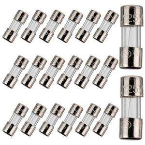 lot 1312 image: BOJACK Mini Fuse 3.6x10mm 3A 3amp 125V 0.14x0.39 Inch F3AL125V Fast-Blow Glass Fuses(Pack of 20 Pcs)