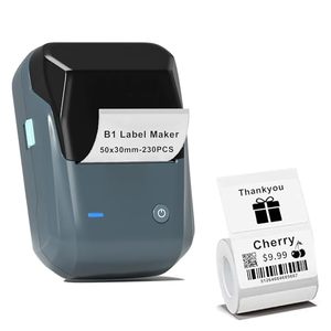 lot 1325 image: Label Makers - B1 Thermal Label Printer 2 Inch Portable Bluetooth Label Maker with Tape,Support with Phones&PC,Easy to Use for Office,Home,Business,Clothing,Address,Mailing(with 1 Roll Label)