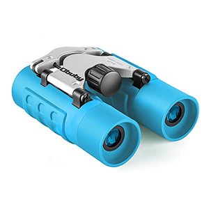 lot 1326 image: Binoculars for Kids Best Gifts for 3-12 Years Boys Girls 8x21 High-Resolution Real Optics Mini Compact Binocular Toys Shockproof Folding Small Telescope for Bird Watching, Camping, Sky Blue