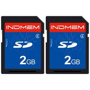 lot 1337 image: INDMEM 2 Pack SD Card 2GB Class 4 Flash Memory Card 2G SLC Stanard Secure Digital Cards (2PC)