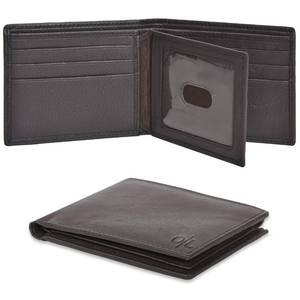 lot 1343 image: Full Grain Leather Wallet for Men  RFID Blocking  Bi fold Wallet  9 Credit Card Slots  Gifts for Men  Brown