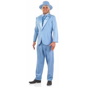 lot 1344 image: fun shack Blue Tuxedo Costume Men, Blue Suit Costume, Movie Character Costumes For Men, 90s Halloween Costumes For Men, Medium