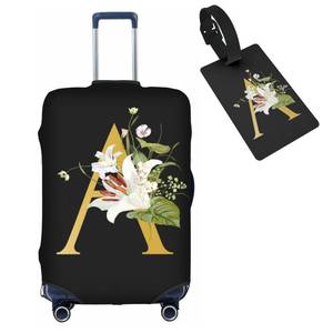 lot 1356 image: Tuizumy Decorative A Suitcase Protectors Elastic Washable Luggage Covers With Concealed Zippers For 18-32 Inch Luggage (Size S Fits 18-21 Inch)