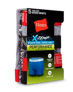 lot 1140 image: Hanes XTemp Underware 4pk Boys Medium