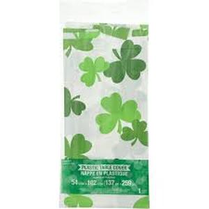 lot 1141 image: 3pk St Patricks Day Themed Plastic Table Cloths