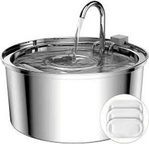 lot 1150 image: Tomxcute Stainless Steel Pet Water Fountain