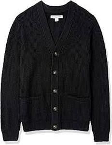 lot 1183 image: Amazon Essentials Black Button Up Cardigan Sweater XL