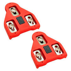 lot 1198 image: TrubliFit Replacement Bike Cleats for Peloton Shoes & Look Delta System Red 1 Pair