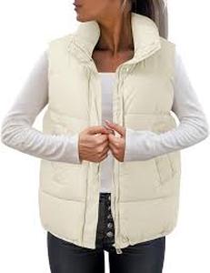 lot 1213 image: Puffy Winter Vest Beige Medium