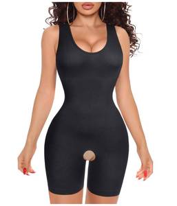 lot 2156 image: Gotoly Shapewear for women Scoop Neck Tank Tops Bodysuits Jumpsuits Waist Trainer Full body Shaper (Black, MediumLarge)