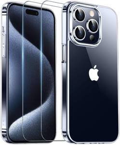 lot 2224 image: Temdan Designed for iPhone 15 Pro Case Clear,10FT Military Grade Drop ProtectionAnti-YellowingAnti-Scratch Slim Fit Yet Protective Shockproof Bumper Phone Case 6.1 inch 2023-Clear