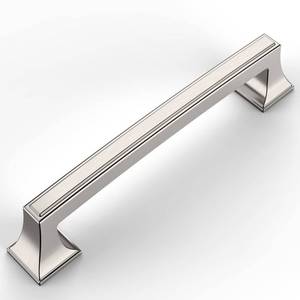 lot 2265 image: Amerdeco 10 Pack Brushed Satin Nickel Cabinet Pulls 5 Inch(128mm) Hole Center Cabinet Hardware Kitchen Cabinet Handles for Bathroom Drawer Pulls Dresser Pulls ZH0010