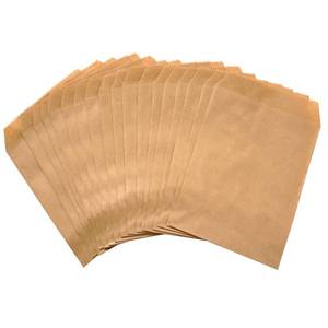 lot 2277 image: 100-pack small Kraft Paper treat Bags Flat favor bag for Snacks Cookie Popcorn Party Gift bag (Brown, 3x5)