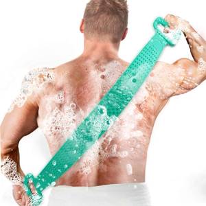 lot 2306 image: Inmorven 35.5 inches90 cm Back Scrubber for Shower,Super Long Bath Body Brush Exfoliating Silicone Body Scrubber for Men and Women Long Lasting and Easy to Use.(Green)
