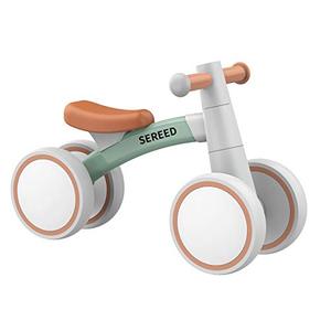 lot 2325 image: SEREED Baby Balance Bike for 1-2 Year Olds - 4 Wheels, First Bike for Toddlers, Birthday Gift (Green)