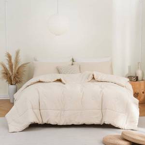 lot 2339 image: Move Over Linen Comforter Set King Size Linen Bedding Set 3 Pcs Soft and Breathable Linen Natural Color Natural Flax Linen Cotton Blend Comforter Set