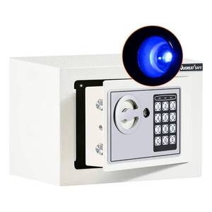 lot 2352 image: JUGREAT Safe Box with Induction Light,Electronic Digital Security Safe Steel Construction Hidden with Lock��Wall or Cabinet Anchoring Design for Home Office Hotel Business 0.23 Cubic Feet White
