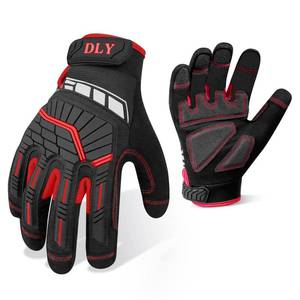 lot 2367 image: DLY Heavy Duty Work Gloves, Impact Protection Mechanic Gloves, Synthetic Leather Work Gloves, High Dexterity, Vibration Reduction, Touchscreen Capable